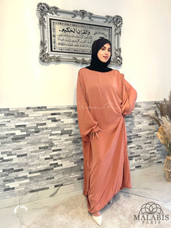 ABAYA - ROBE LONGUE | ROSE SAUMON