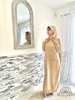 ROBE LONGUE HIVER | BEIGE