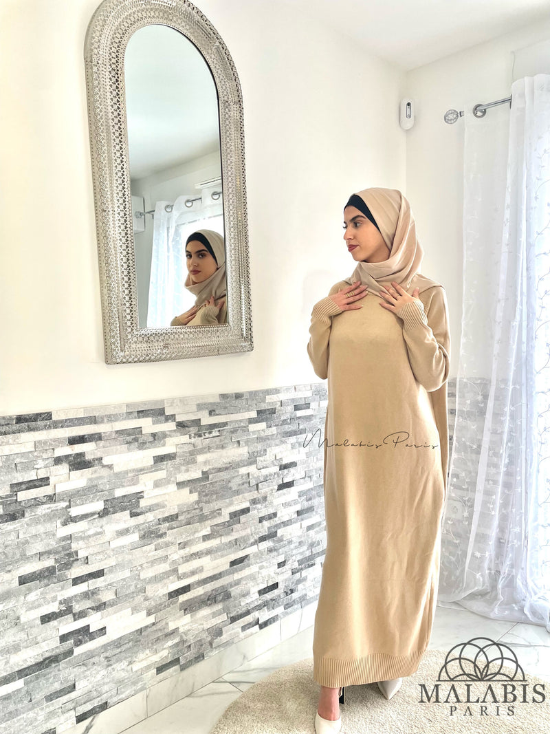 ROBE LONGUE HIVER | BEIGE