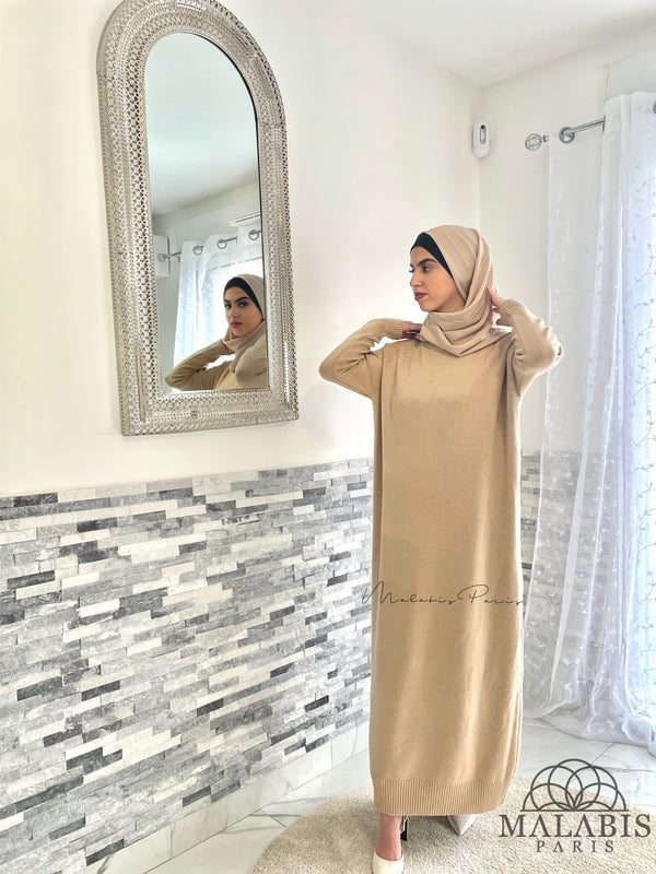 ROBE LONGUE HIVER | BEIGE